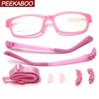 Детские очки Peekaboo, Детские квадратные очки с прозрачными линзами, tr90, антискользящие, подарки для мальчиков, голубые, розовые