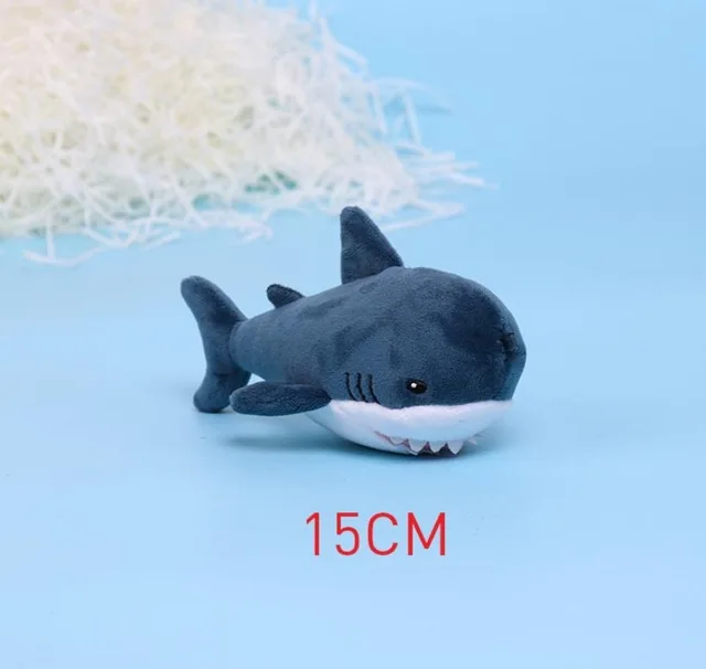 15cm Детская одежда на рост 80, 100 см Моделирование плюшевая игрушка «Акула» Мягкие море Животные Подушка с реалистичным изображением мягкая одежда с принтом милой куклы для детей подарки на день рождения - Цвет: 15cm
