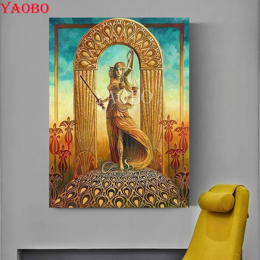 

Картина из круглых страз с изображением женщины, карты Таро, картина 5d, алмазная вышивка, мозаика, украшение для дома