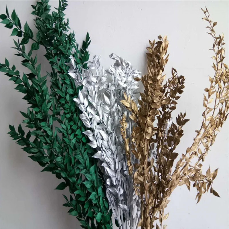 

50g,Dry Flower Natural Leaves Branch ,Floral Arrangement Art Home Wedding Party Decoration Table Accessories ,Immortal Bouquet
