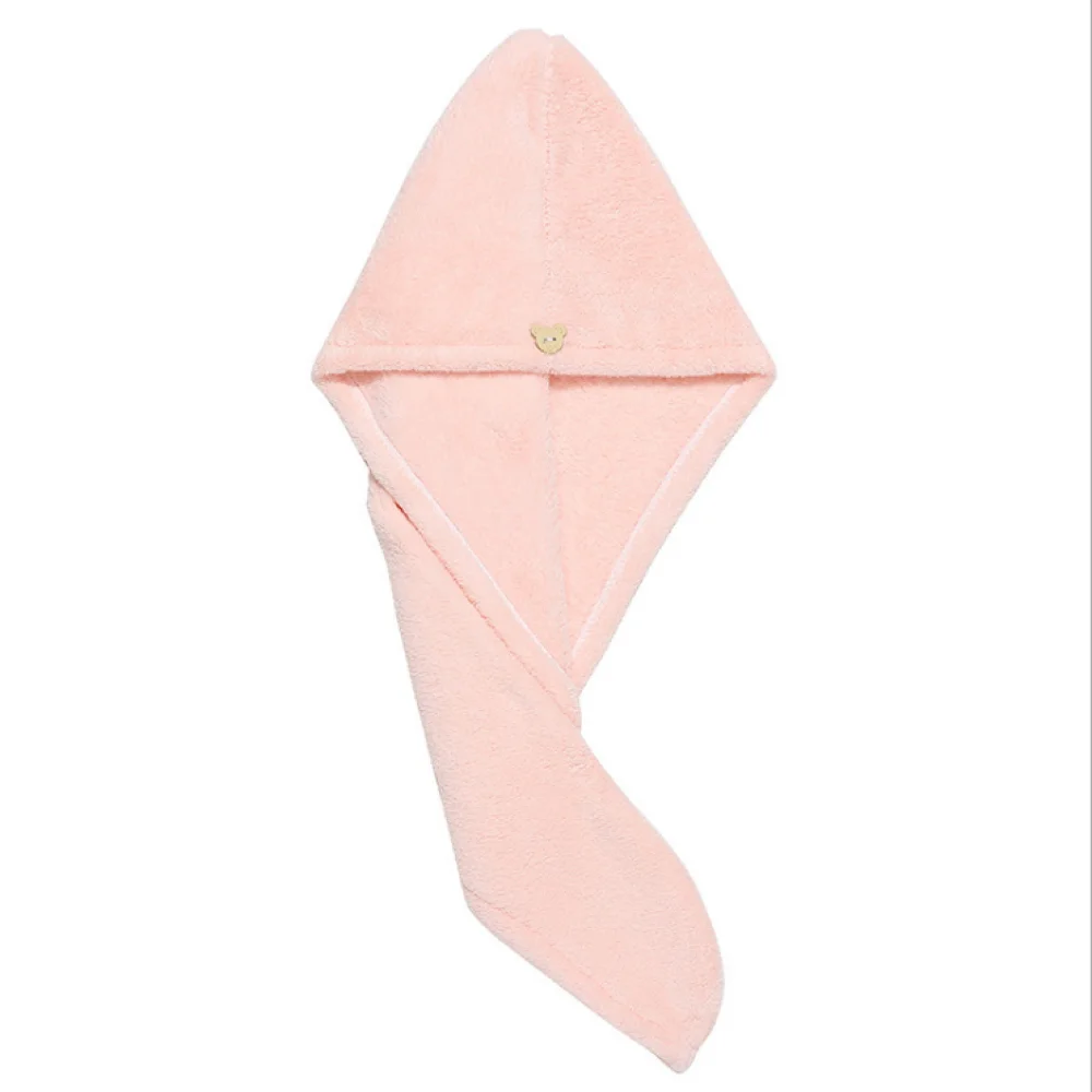 

Hair Drying Cap Lady Quick Drying Superfine Fibre Dry Shower Sap Towel For Drying Hair Bonner Satin At Night Cute Bear Czepek