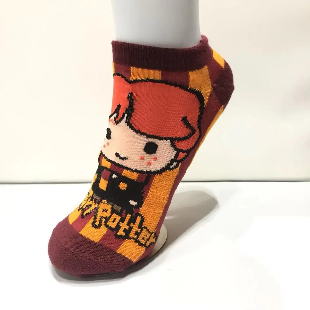 Мужские спортивные короткие носки H.Potter повседневные унисекс с героями