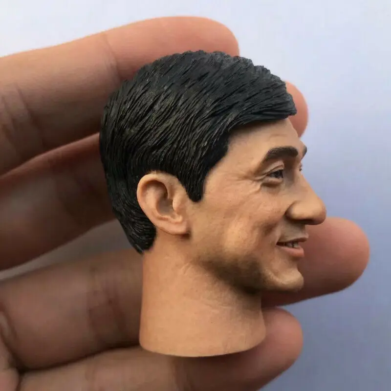 

Mnotht 1/6 Scale Hong Kong Police Jackie Chan Head Sculpt KungFu Star Head Model Toy