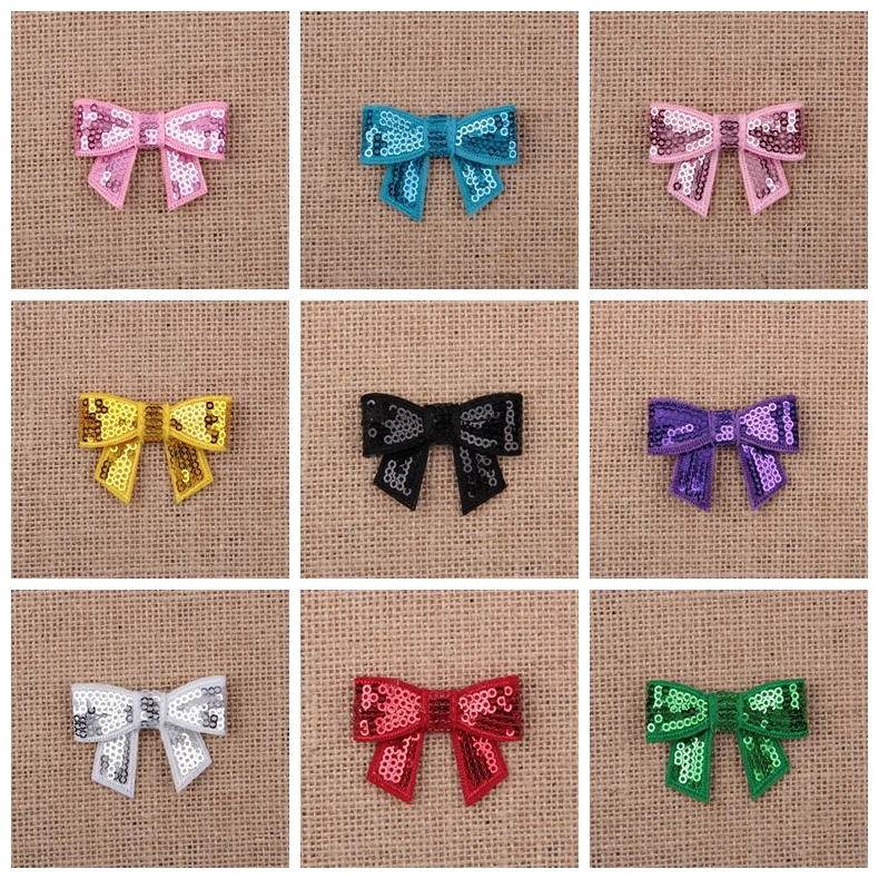 

12 шт./лот креативный бант с блестками для детей, модные аксессуары для волос, повязка на голову «сделай сам», детские подарки, праздничные Св...