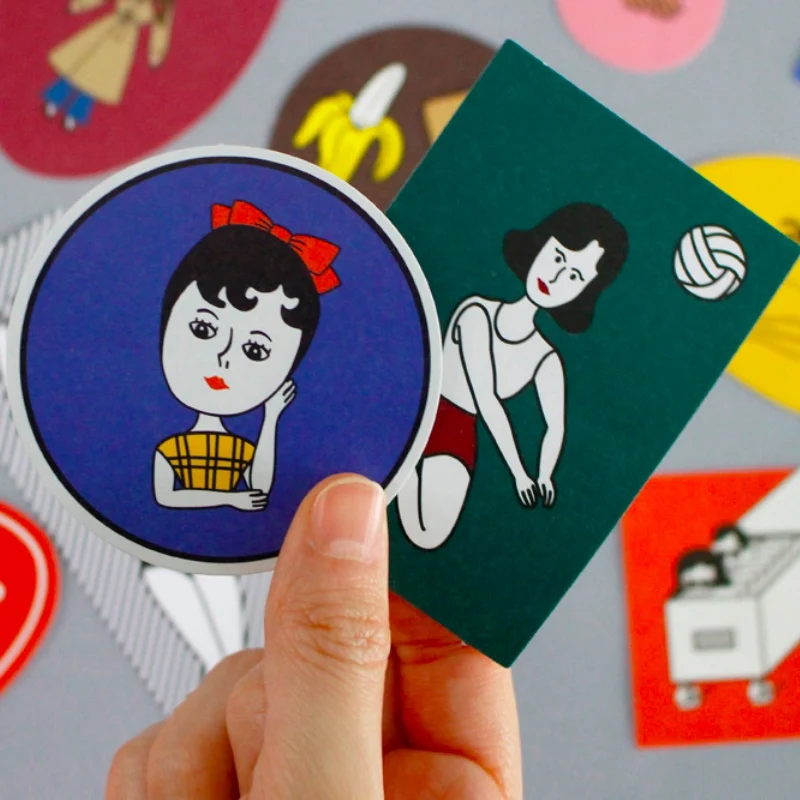 50 шт./лот милые наклейки в Корейском стиле на автомобиль телефон багаж ноутбук