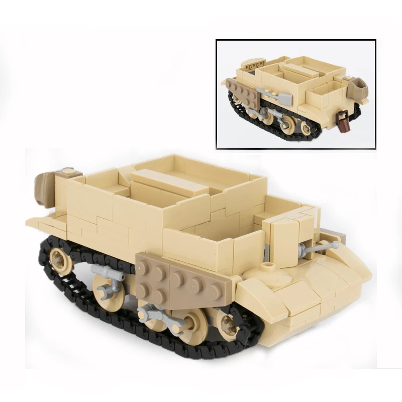 Военный танк автомобиль конструктор наборы WW2 Британский Bren модель