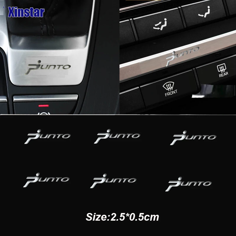 

Stainless Steel Car Interior Decals Sticker For Fiat Punto