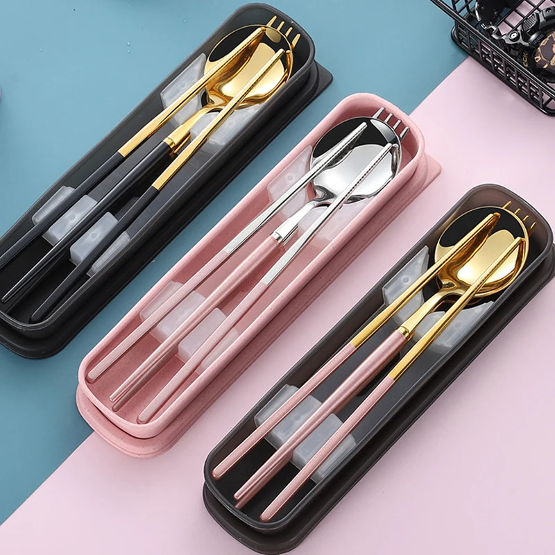 Набор посуды Высококачественная посуда из нержавеющей стали столовые приборы