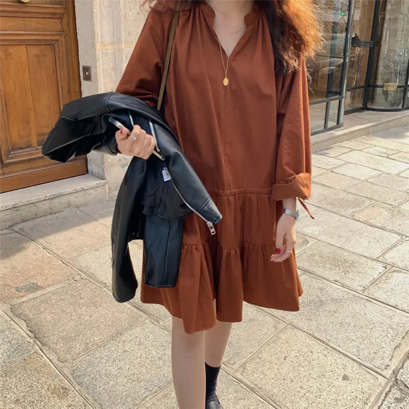 HziriP 2019 шикарные Элегантные Осенние милые модные короткие свободные