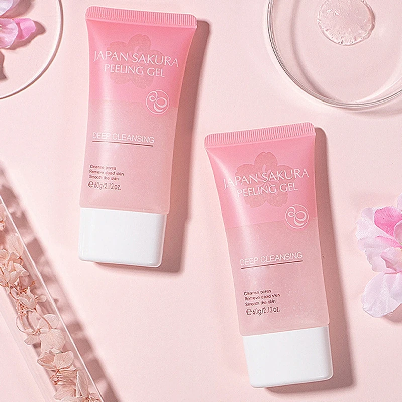 60 г Вишневый пилинг для лица гель глубокого очищения пор уменьшение черных точек