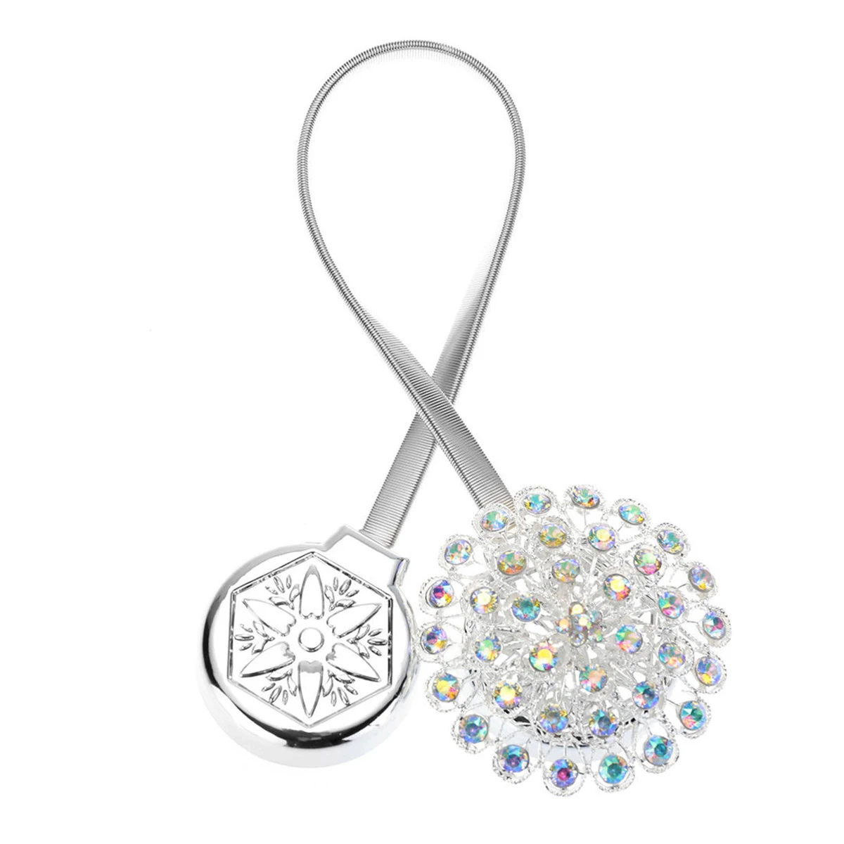 

1 пара павлиний хвост Магнитный Блестящий Шторы пряжки подхваты для штор домашние занавески для офисных окон Шторы Держатели