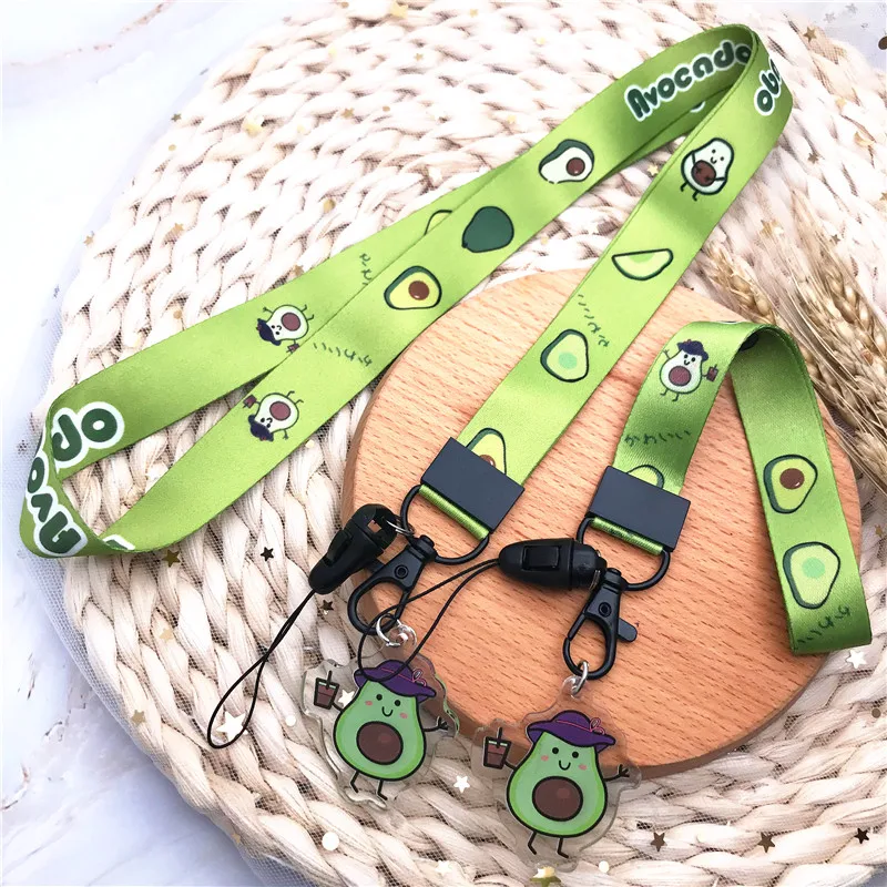 1 шт. ремешок для ключей авокадо ID-карта мобильный телефон сделай сам держатель