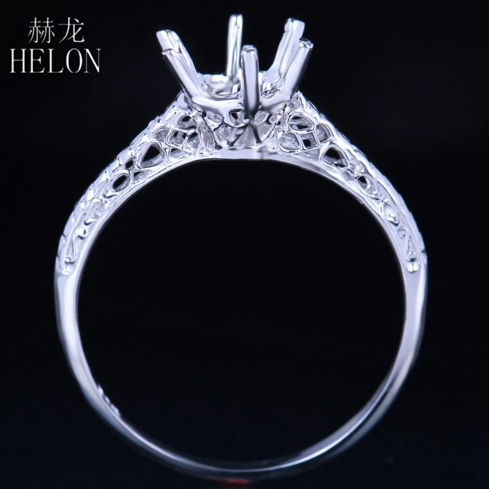 HELON 925 пробы серебро Винтаж Обручение обручальное кольцо 5 25-6 25 мм круглая огранка