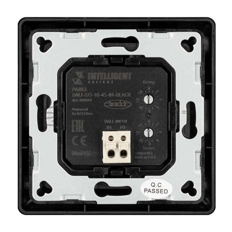 INTELLIGENT Панель DALI 223 1G 4S IN BLACK (BUS) (I ) 029243|Контролеры RGB| |