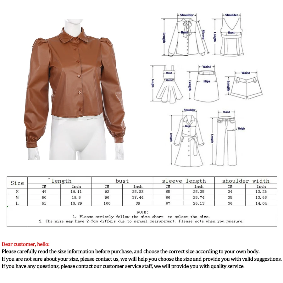 

Faux Leather Long Sleeve Imitation Leather Woman Simple Lapel Single-breasted New Coat Ladies Casual Lim Spring Jacket Women