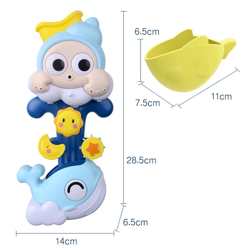 Детская игрушка для ванной на присоске трек водные игры игрушки летняя