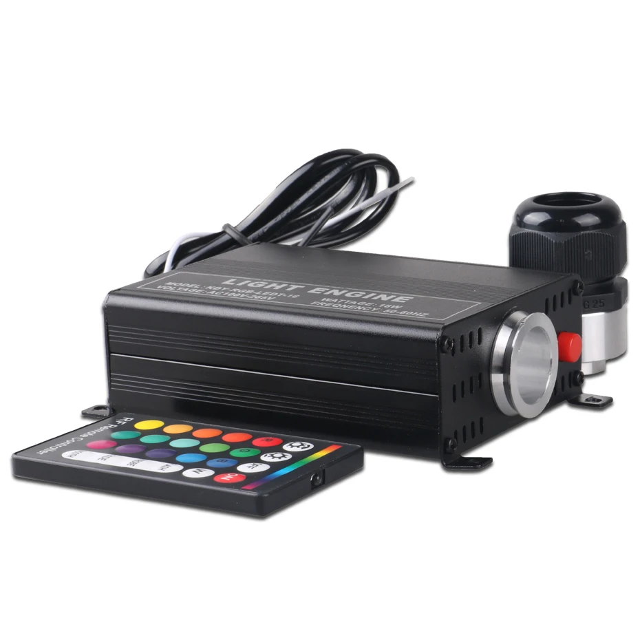 Чужой RGB 16 Вт светодиодный оптоволоконный светильник двигателя Оптическое