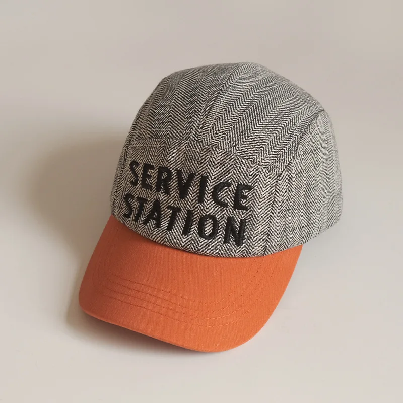 Новая модная детская шляпа с вышитыми буквами Детская для мальчиков и девочек