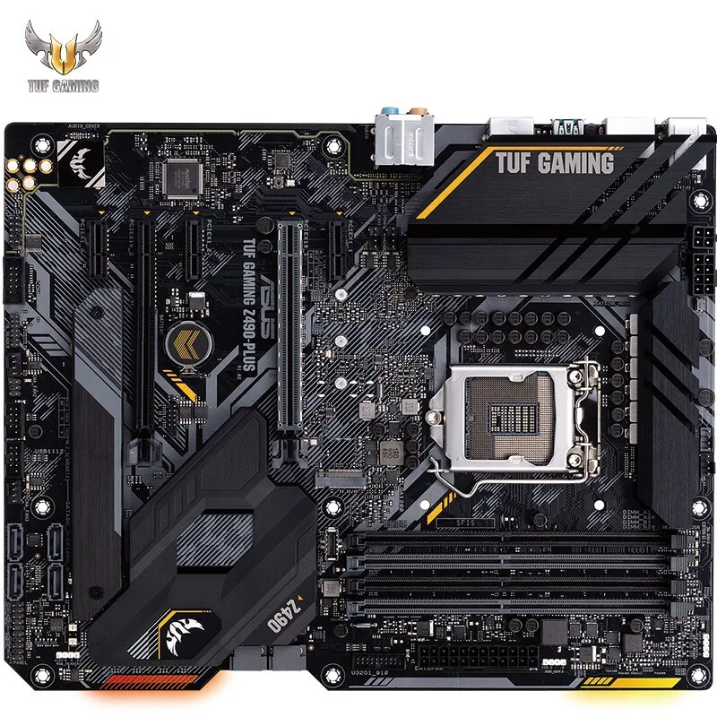 Игровой ASUS TUF LGA 1200 Материнская плата Intel 10th Gen Z490 (Wi-Fi 6) SATA 6 ATX материнская (Dual M.2 12 + 2 |