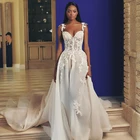 Очаровательное кружевное свадебное платье, иллюзия, бикини, стиль бохо, тонкие бретельки, открытые косточки, официальные свадебные наряды