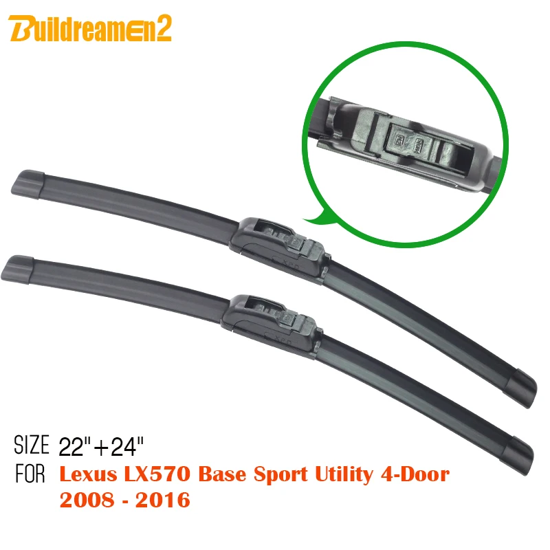 Buildreamen2 1 пара мягких резиновых автомобильных стеклоочистителей лобового стекла