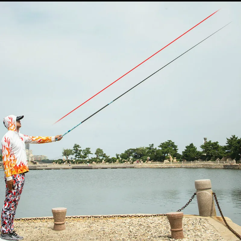 2.7m-5.4m Hand Pole 9H Super Hard Tilapia Fishing Canne Taiwan Rod Black Pit Pesca Peche a La Carpe Gear | Спорт и развлечения