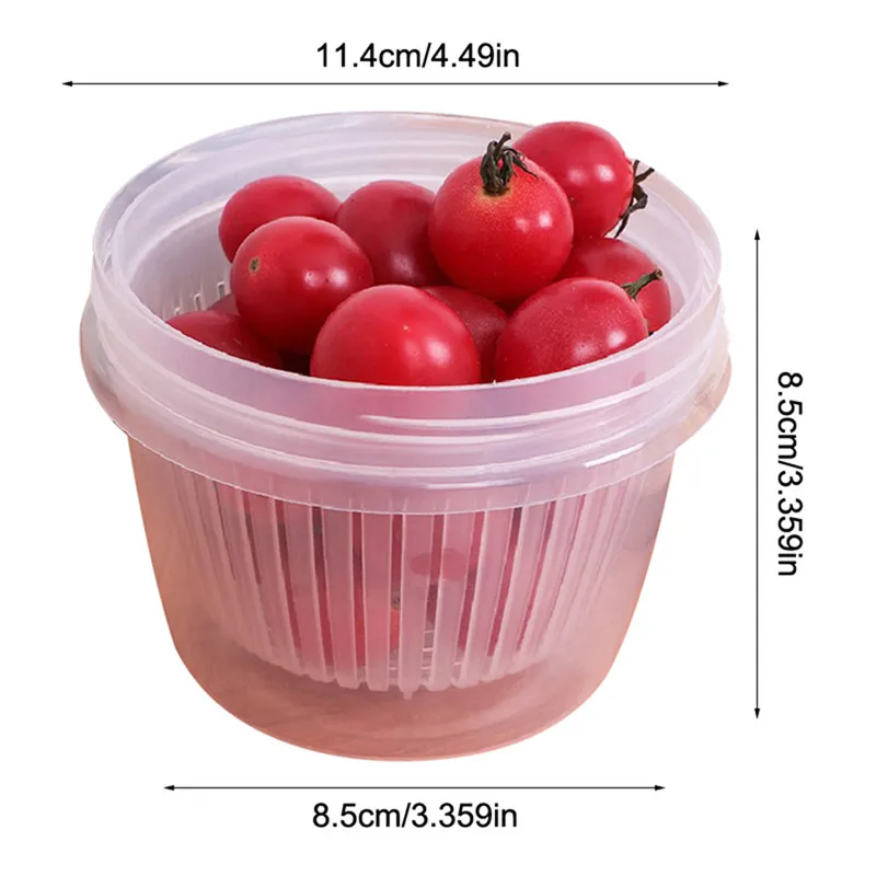 

Home Kitchen Transparent Garlic Onion Fresh-Keeping Box Ginger Slice Garlic Fruit Storage Box Container 2020