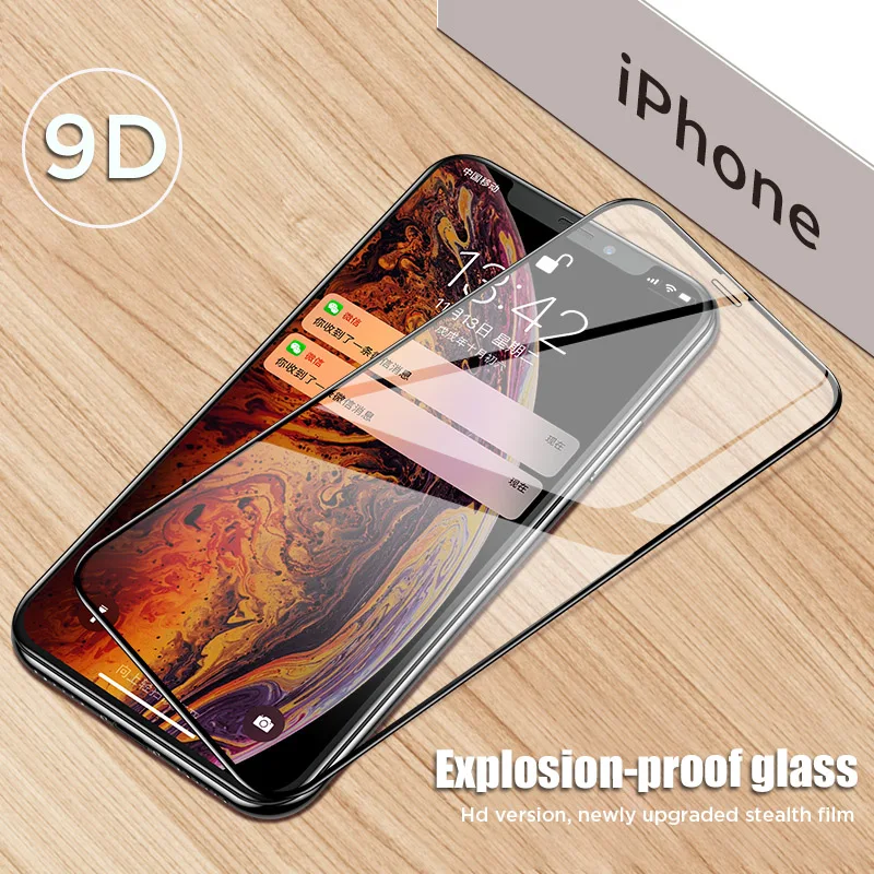 Защитное стекло закаленное для iPhone 11 Pro Max/6/6s/7/8 Plus/9D/XR/X/XS Max|Защитные стёкла и