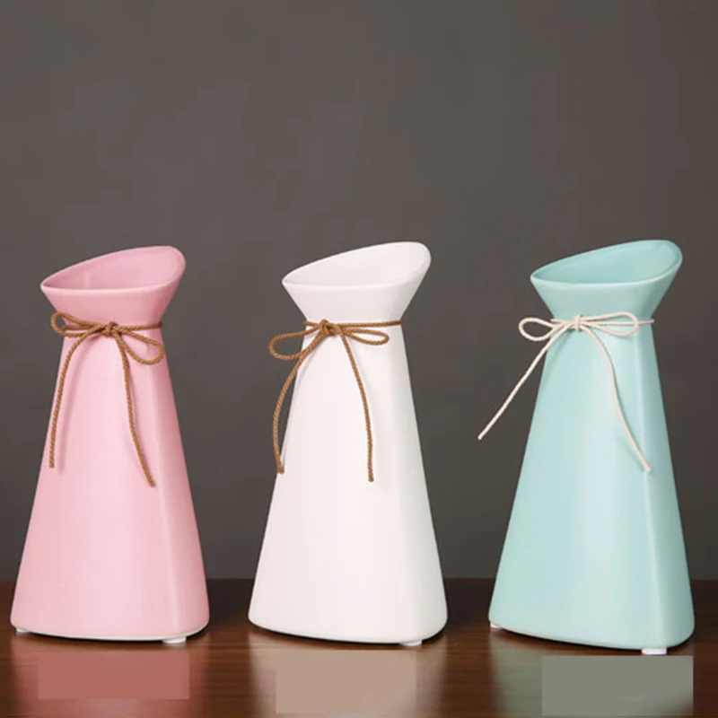 Классическая керамическая ваза ручной работы красивые вазы для цветов украшение