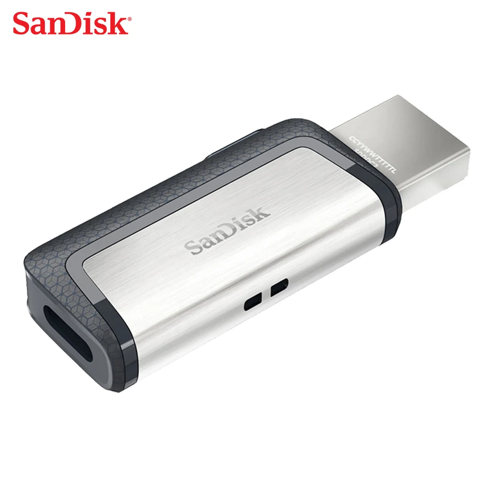 SanDisk type C USB 3 1 двойной интерфейс портативный флэш накопитель 128 Гб 64 ГБ 32 16 ультра