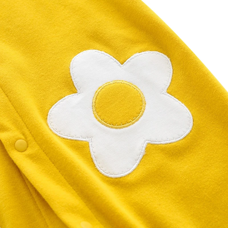 

Baby Rompers Spring Children's BodysuitsGirls' Baby Floral Romper, Outing Climbing Clothes 100cm Long-sleeved