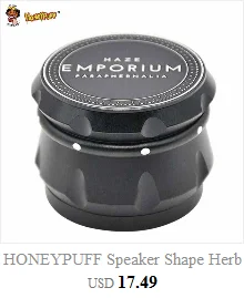 HONEYPUFF 50 мм 4 части CNC алюминиевый измельчитель металла табака травы Точильщик курительная дробилка Мы можем настроить ваш логотип