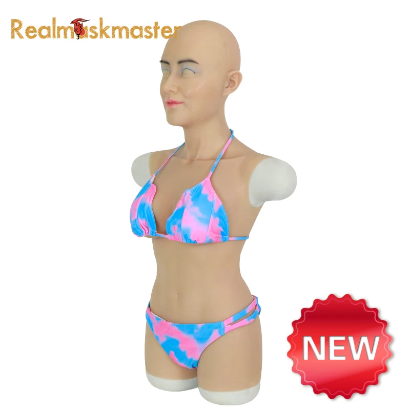 Realmaskmaster цельные костюмы с силиконовой маской Mia формы груди для трансвеститов