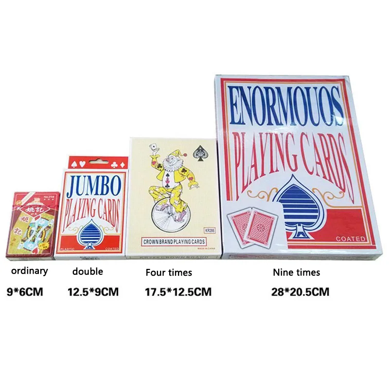 3 размера 2/4/9 раз супер большие гигантские игральные карты полная колода огромный