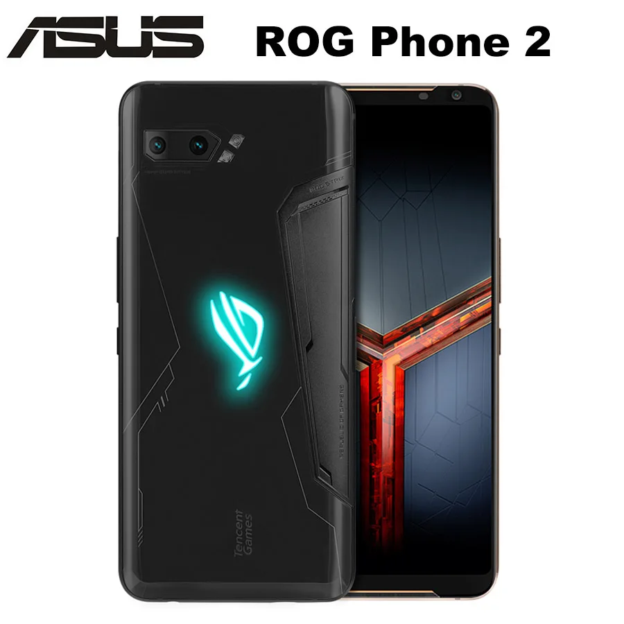 ASUS ROG Phone 2 ZS660KL игровой мобильный телефон с двумя sim-картами 8 ГБ ОЗУ 128 Гб ПЗУ Snapdragon855+ OctaCore 6,59 дюйма 6000 мАч 48 МП NFC Android 9,0