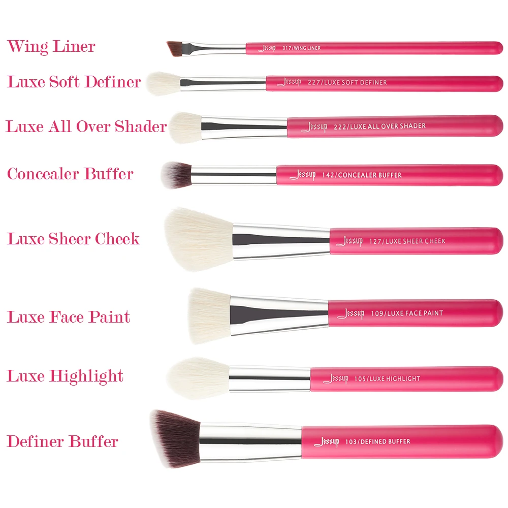 Набор кистей для макияжа Jessup набор 5 цветов|brush tool kit|brush 8pcsjessup brushes |