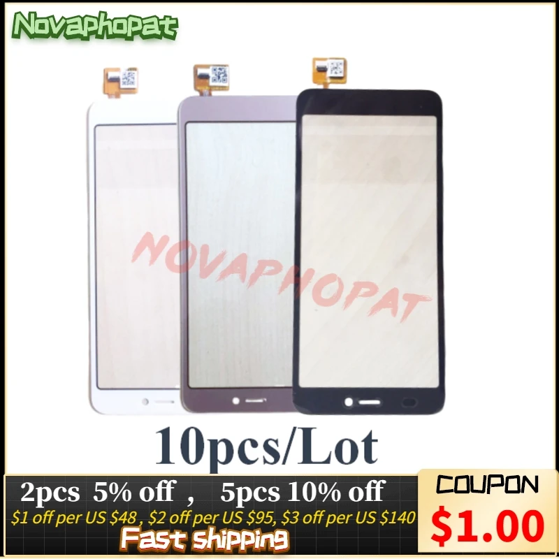 10 шт. Novaphopat черный/золотой/белый сенсорный экран дигитайзер стекло для DEXP BS650 сенсорный экран дигитайзера;