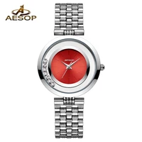 aesop brand ladies fashion quartz watches for women luxury waterproof casual crystal bracelet wristwatch relogio feminino 2022