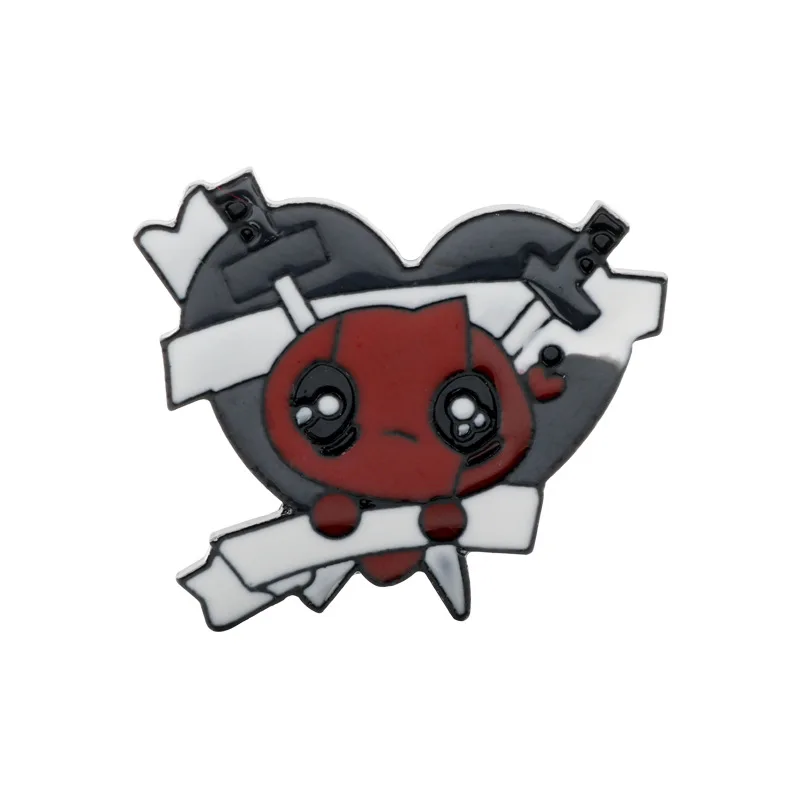 

Disney Marvel Brooch Cartoon Cute Deadpool Love Metal Enamel Badge Fashion Trend Couple Bag Decoration Jewelry Lapel Pin