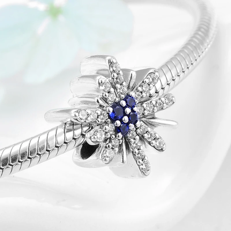 Новинка Лидер продаж бусины подвески в виде красивых фейерверков из серебра с