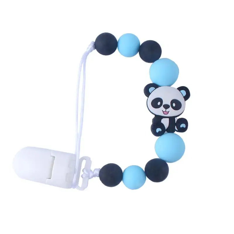 

Baby Pacifier Clips Panda Pacifier Chain Holder for Soother Chew Toy Dummy Clips 19QF