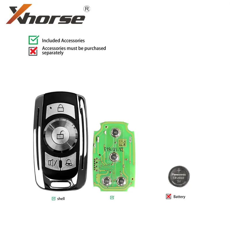 Ключ дистанционного управления Xhorse для гаражной двери XKGD10EN 1 шт.| |