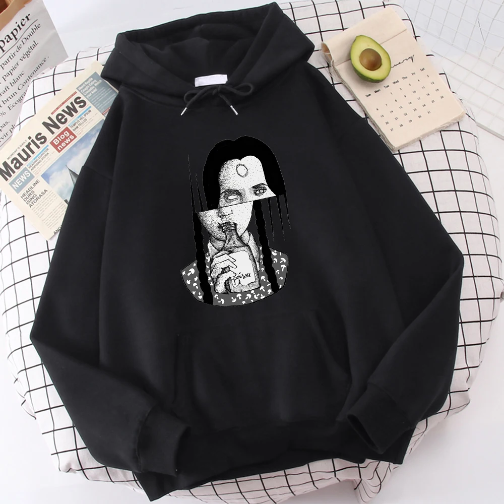 

Hot Sale Comfortable Casual Streetwear Funny Poisonous Girl Printing Mens Hoodie Warm Brand Men Hoodies Oversized Soft Hoody
