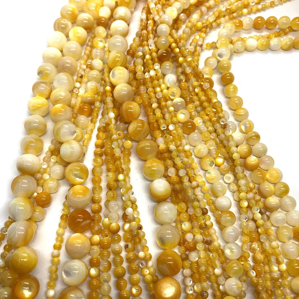 Натуральные морские ракушки золотые бусины перламутровые свободные модные