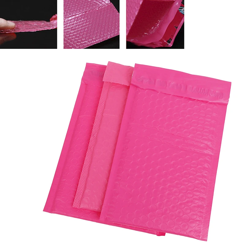 

1pc Bubble Mailers Padded Envelopes Envelope Bag For Book Magazine Lined Mailer Self Seal Pink Pearl film Gift Present Mail