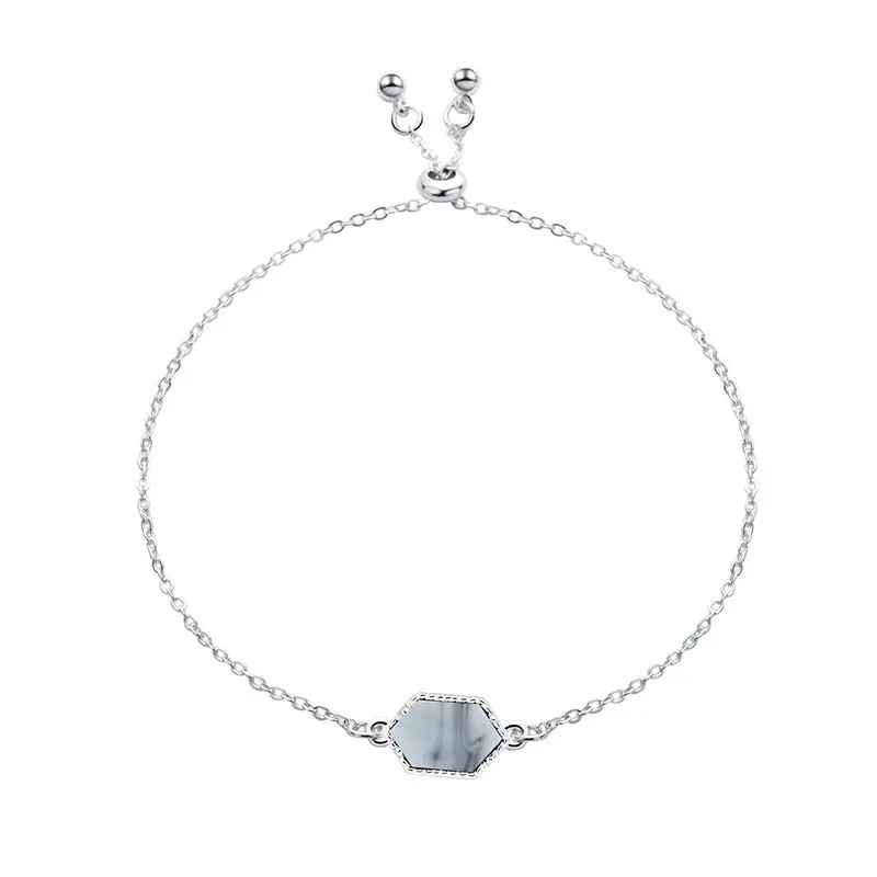 Модный Регулируемый Круглый круглый полимерный Druzy браслет Drusy из искусственной смолы Druse камень Золотая Серебряная цепочка ювелирное изделие для женщин подарок
