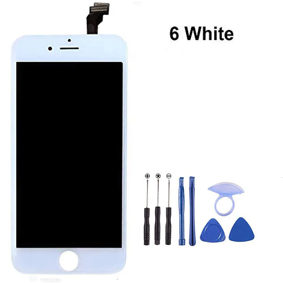 AAA + Замена экрана черный/белый ЖК дисплей дигитайзер сборка для iPhone 5 6S 7 8 Plus