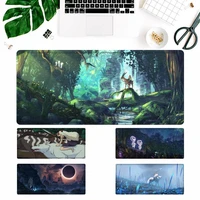 cute japanese anime princess mononoke mouse pad gamer keyboard maus pad desk mouse mat game accessories for overwatch