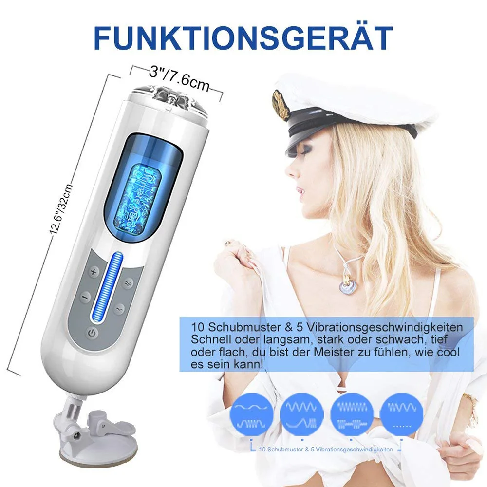 Мужской мастурбатор автоматический телескопический соблазнительный поршень