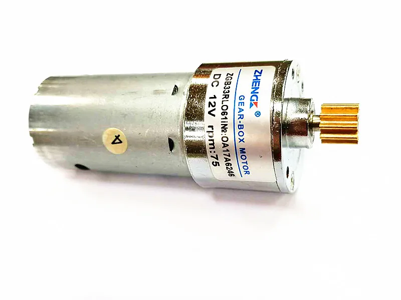 ZGB33R Micro 395 полностью металлический редукторный двигатель с шестеренчатым шариковым подшипником 12 в 75 ОБ/мин, медленная скорость вперед и назад